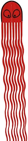Booooom Mini Red Octopus Kite With Flying Winder Easy Flying Kite Beach Kite With 10-inch Width and 82-inch Length