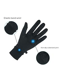 Guantes de pantalla táctil unisex para invierno al aire libre, cálidos guantes de ciclismo deportivos antideslizantes guantes térmicos para hombres y mujeres, L