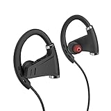 Bluetooth Headphones, Landnics Wireless Sports Earphones With Mic IPX7 Waterproof In Ear Earbuds for Gym Running Workout Cycling Exercise Workout 12 Hour Battery Noise Cancelling Headsets
