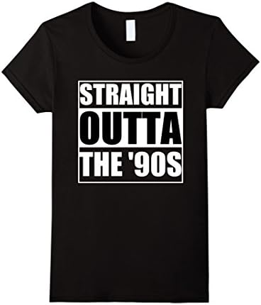 Womens Born in the 90s - T shirt Medium Black
