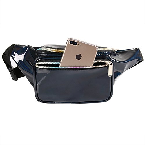 5 Holographic+Fanny+Pack+Women+Adjustable