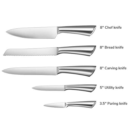 image for REDMOND Knife Set, Professional 5 Pieces Kitchen Knife Set One Piece w