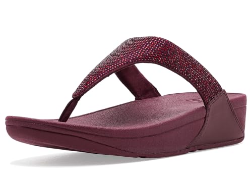 FitFlop Lulu Crystal Embellished Toe-Post Sandals at Amazon