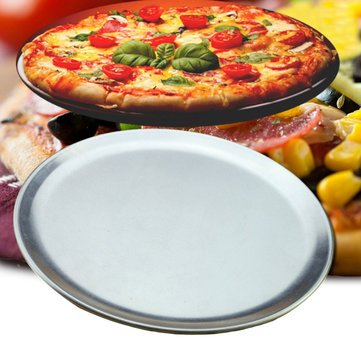 image for Unknown Aluminium Round Pizza Tray Plate Bake Pan Kitchen Cookware 10/