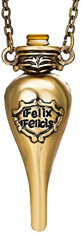 chenguld Fairytale Jewelry Harry Potter Necklace, Felix Felicis,Fantacy Magic Potion Vial Necklace