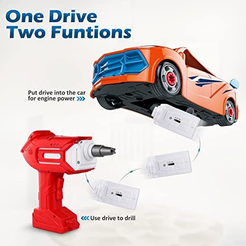 Take Apart Racing Car Toys Build Your Own STEM Car with Drill& Remote