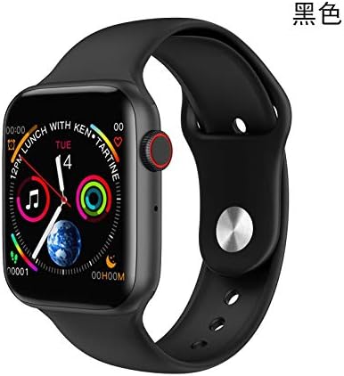 Smart Watch for W34 Smart Watch Bluetooth Watch Boutique ECG Heart Rate Pedometer Watch Bracelet Brand:TONWIN (Color : Black)