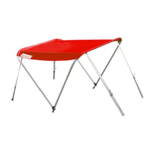 ALEKO BSTENT250R Summer Canopy Boat Tent Sun Shelter Sunshade for Inflatable Boats, Red