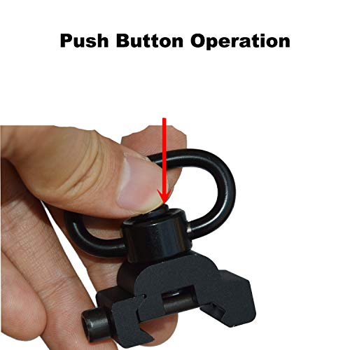 LANHE TACTICAL Rifle Sling Swivel Mount Push Button Release Sling Loop Ring Pack of 2 Pricepulse