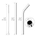 Accmor 18/8 Stainless Steel Straws, Reusable Metal Drinking Straws for 30 20 Oz Yeti Tumbler Rambler Cups(6, FBA)