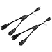 Cable Matters 2-Pack 2 Outlet Power Splitter Cord (Power Cord Splitter) 1.5 Feet primary