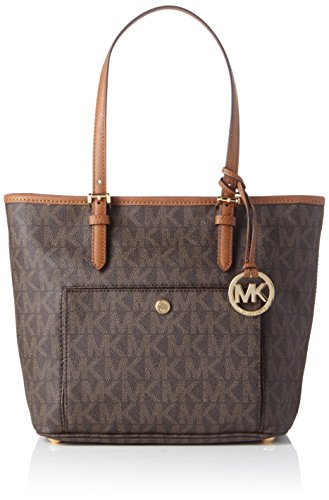 Michael michael kors mk jet set signature medium leather shoulder…