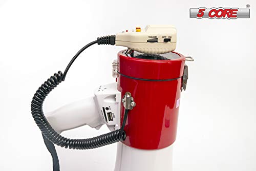 image for 5 Core Megaphones Speaker PA Bullhorn with Siren/Loudhailer - Ideal fo