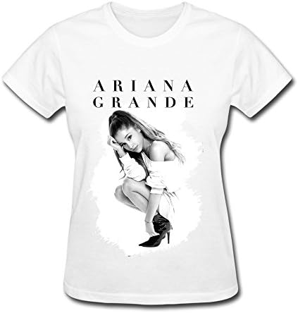 Anskan Women's Ariana Grande Art T-shirt XS White