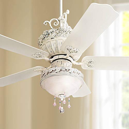 52 Casa Chic Ceiling Fan With Light Kit Led Pretty And Pink