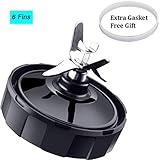 Ninja Blender Replacement Blade Parts Nutri Ninja 6 Fins Extractor Blade FITS Nutri Ninja Blender Auto iQ BL450-70 BL451-70 BL454-70 BL455-70 BL482-70 Only fit for 18 oz 24 oz.32 oz