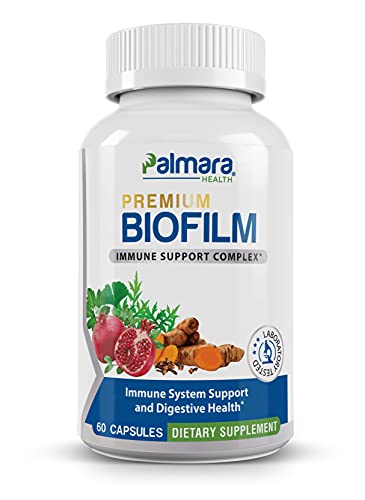 Palmara Health Biofilm Complex – Premium Biofilm Formula Botanicals & Herbs | Biofilm Product for Digestion & Immune Support | Vegan, Non-GMO, Gluten Free | Biofilm Defense & Gut Health Supplement
