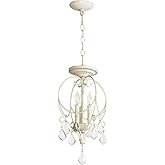 Quorum 2705-10-70 Transitional Three Light Dual Mount from Ariel Collection in Light Finish, Persian White
