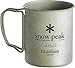 Snow Peak’s Ti-Single 450 Cup, MG-043R, Japanese Titanium, Lifetime Product Guarantee, Sustainable, Folding Handles for Backpacking and Camping,Silver