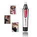 Nose Hair Trimmer,ROZIA Stainless Steel Nose Trimmer Beard Trimmer Mustache Shaver,Ear Trimmer Eyebrow Trimmer for Men Battery-Operated with Wet/Dry Design