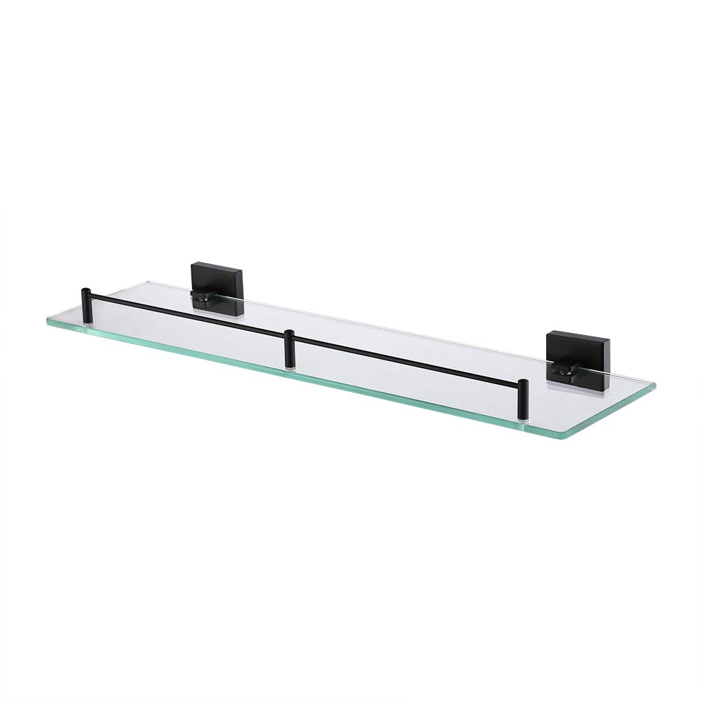 KES Bathroom Glass Shelf 20Inch 6 MMThick Tempered Glass SUS 304