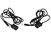 Monoprice 108008 HDMI Over CAT5E/CAT6 Extender Wall Plate (Pair) with Built-in Backward IR Channel-Single-Port (1P), White