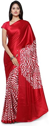 Applecreation Crepe Saree With Blouse Piece