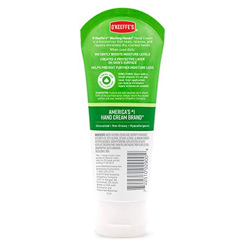 O’KEEFFE’S K0290004-11 WORKING HANDS HAND CREAM TUBE 3 OZ