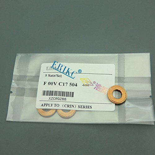 ERIKC Diesel Injector Copper Shim Kits F00V C17 504 Washers Thickness=2mm for Bosch Common Rail Injector