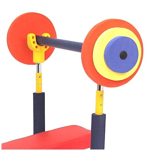 Redmon Fun and Fitness Exercise Equipment for Kids - Weight Bench Set - Image 6