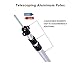 Adjustable Tarp Poles Set of 2, Tent Poles Canopy Poles Telescoping Aluminum Rods Portable Awning Poles for Camping, Backpacking, Hiking