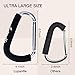 Lupantte Mommy Shopping Hook, Universal Stroller Hook Clips, 4 Pack X-Large 6.7x4.1 Inch, Great Accessory for Walking, Carry Baby Diaper Bags, Groceries, Clothing, Purse. etc