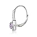 Sterling Silver Choice of Gemstone Birthstone and White Topaz Round Leverback Earrings
