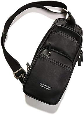 Amazon バーバリーブラックレーベル レザー ボディバッグ ブラック系 Burberry バーバリー シューズ バッグ
