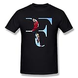 New Lifestyle Men's Roger Federer Logo Short Sleeve T Shirt