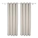 Deconovo Grommet Top Blackout Curtains Thermal Insulated Window Curtains Room Darkening Curtains for Bedroom 52W x 84L Inch Light Beige 2 Panels