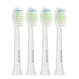 SoniShare Diamond Clean Replacement Heads for Philips Sonicare Toothbrushes, 4 Pack