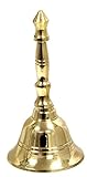 4" Hand Held Service Bell - Polished Brass 2-Pack