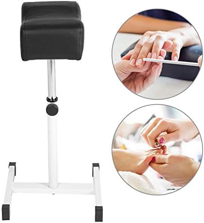 Adjustable Pedicure Nail Footrest, Manicure Foot Rest Desk with Soft Cushion Design Salon Spa Equipment Technician Stool