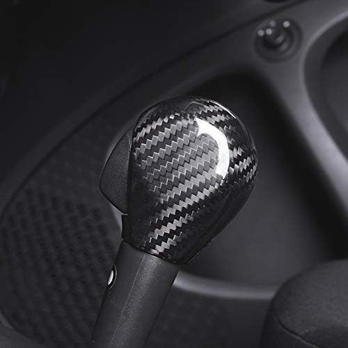 Semoic 車のシフトレバーカバーカーボンファイバー装飾変更アクセサリー Smart 453 Fortwo Forfour適用 カースタイリング B0j47v6t 2 935円