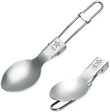 NikaGrace Personalized Laser Engraving on This Folding Titanium Oval Spoon FSP202