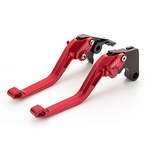 FXCNC Motorcycle 3D New Rhombus Hollow Adjustable CNC Brake Clutch Levers Set Pair fit for Kawasaki NINJA 250R 2008-2012, NINJA 300R/Z300 (w & w/o ABS) 2013-2017,NINJA 300 ABS 2014