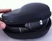 CASEBUDi Large Hard Headphone Case | Compatible with Sony, Sennheiser, Beats & More | Black Ballistic Nylon