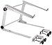Odysset L Stand White  DJ Laptop Stand With Clamps