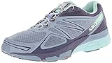 Salomon Women's X Scream 3D Running Shoe, Stone Blue/Artist Grey/Lucite Green, 8 M US