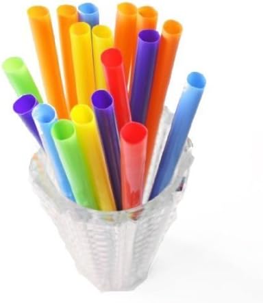 100 ct Extra Wide Colorful Milk Shake Straws