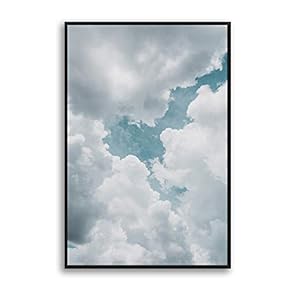 Framed Canvas Wall Art Clouds and Colors Canvas Prints Home Artwork Decoration for Living Room,Bedroom - 16x24 inches