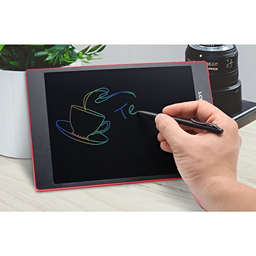 LCD Writing Drawing Tablet - 9.7 Inch Handwriting Drawing Sketching Graffiti Scribble Doodle Board eWriter,Great Gift for Kids (9.7 inch colorful)