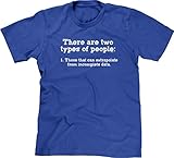 Blittzen Mens Two Kinds of People - Incomplete Data, XL, Royal Blue