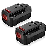 {Upgraded to 3700mah}18V 2Pack HPB18 Replacement for Black & Decker 18 Volt HPB18 HPB18-OPE 244760-00 FS18FL FSB18 Firestorm,2Pack